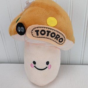 Totoro Mushroom Cartoon Plush Stuffed Toy 7" Window Hanging Hippie Retro Groovy